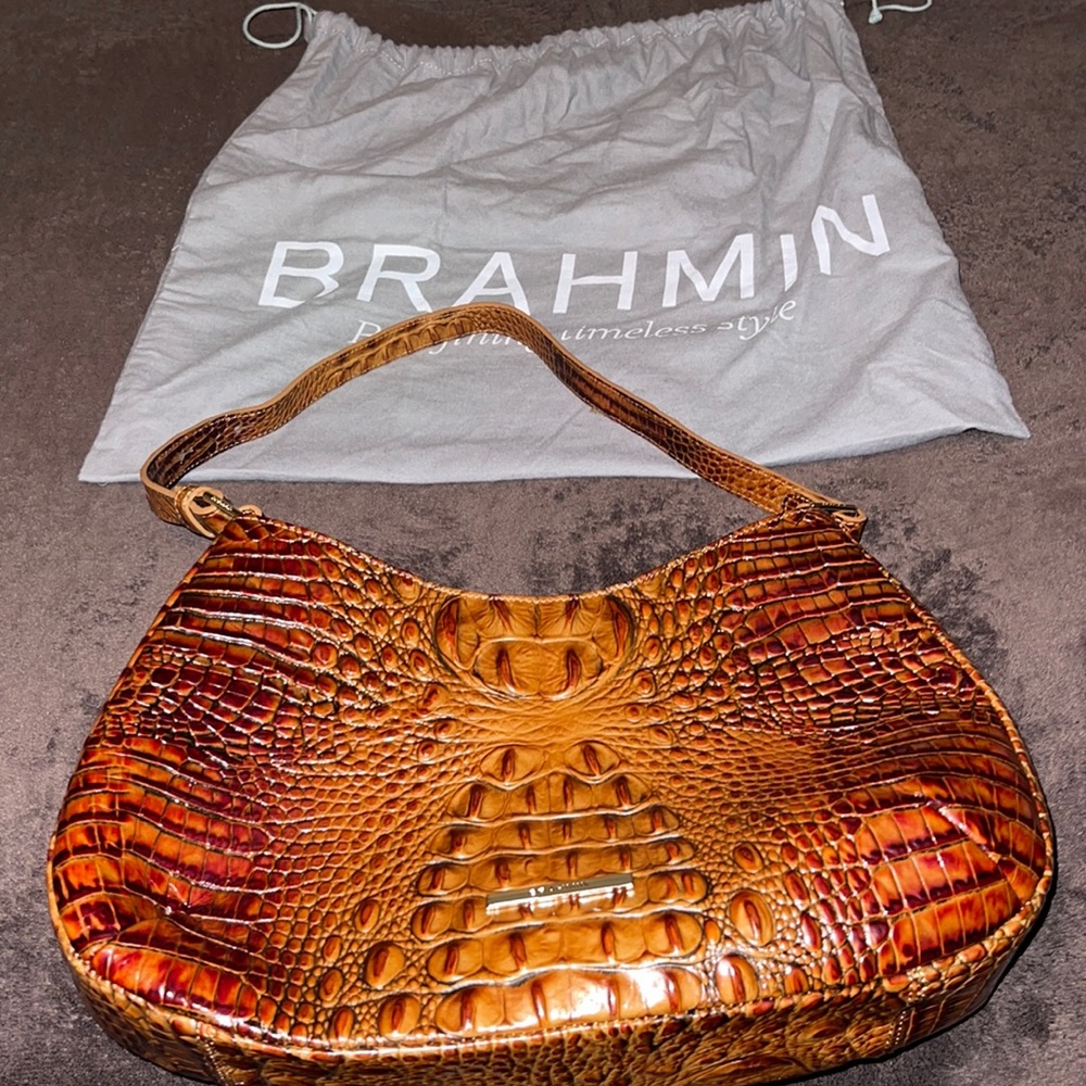 Brown leather Brahmin bag